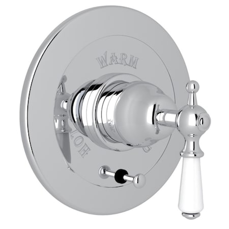 Rohl Edwardian Pressure Balance Trim With Volume Control In Polished Chrome U.7000L-APC